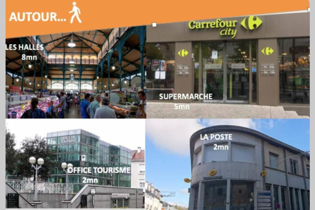 Le Laventin - 52M2 - Boulevard De La Grotte - Hyper Centre Lourdes Kültér fotó